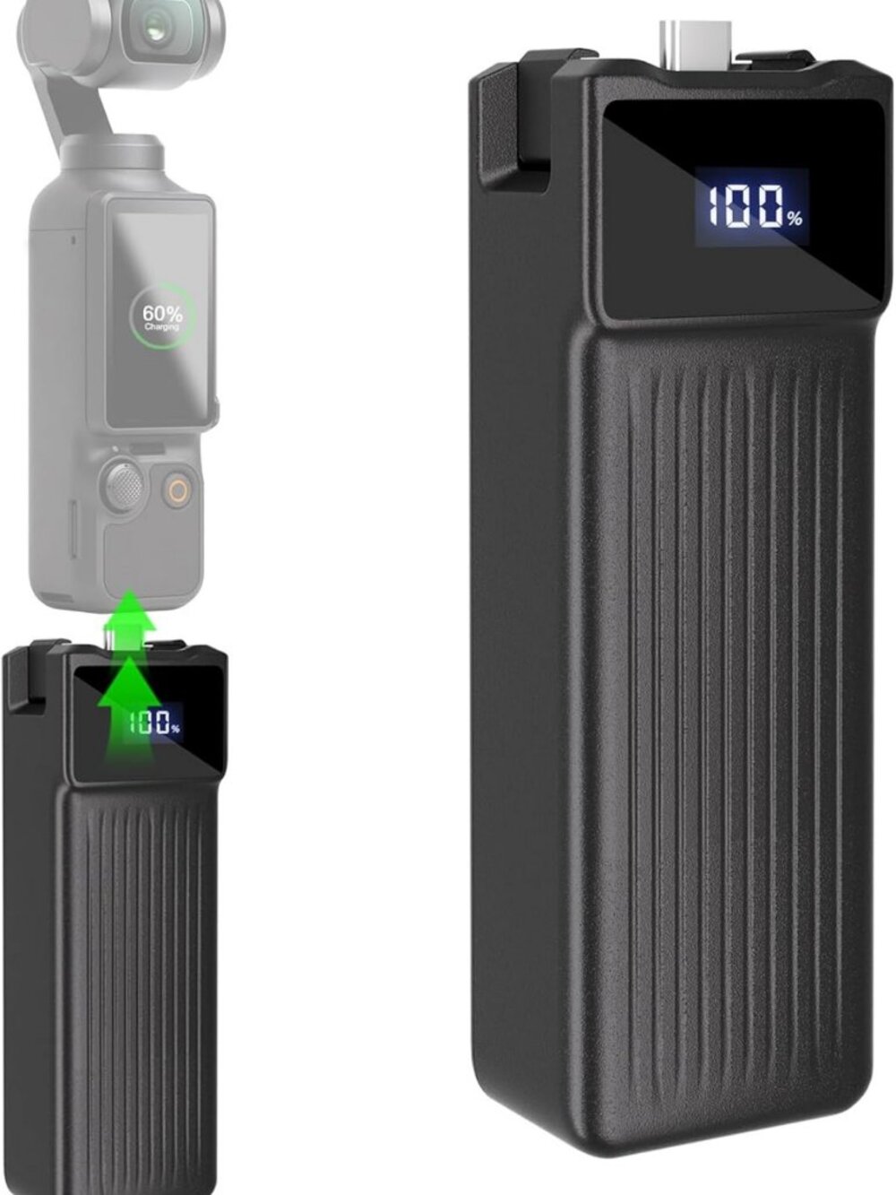 High-Capacity 10000mAh Battery Handle for DJI Osmo Pocket 3 & 4 - Ultimate